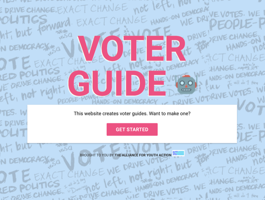 American Voter Guide — plate